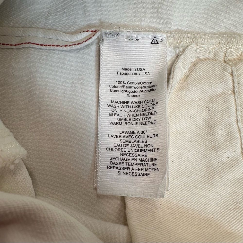 Ralph Lauren Double RL Stretch Skinny Off White Jeans - Picture 14 of 16